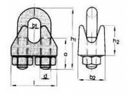 Зажим для троса DIN 1142